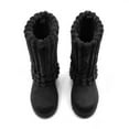 thumbnail image 6 of GJPBGK Women Winter Snow Boots Faux-Fur Lined Warm Mid Calf Suede Platform Flat Outdoor Fashion Fur Boots, 6 of 10
