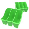 thumbnail image 1 of STOREX Small Book Bin, Green (Case of 6), 1 of 2