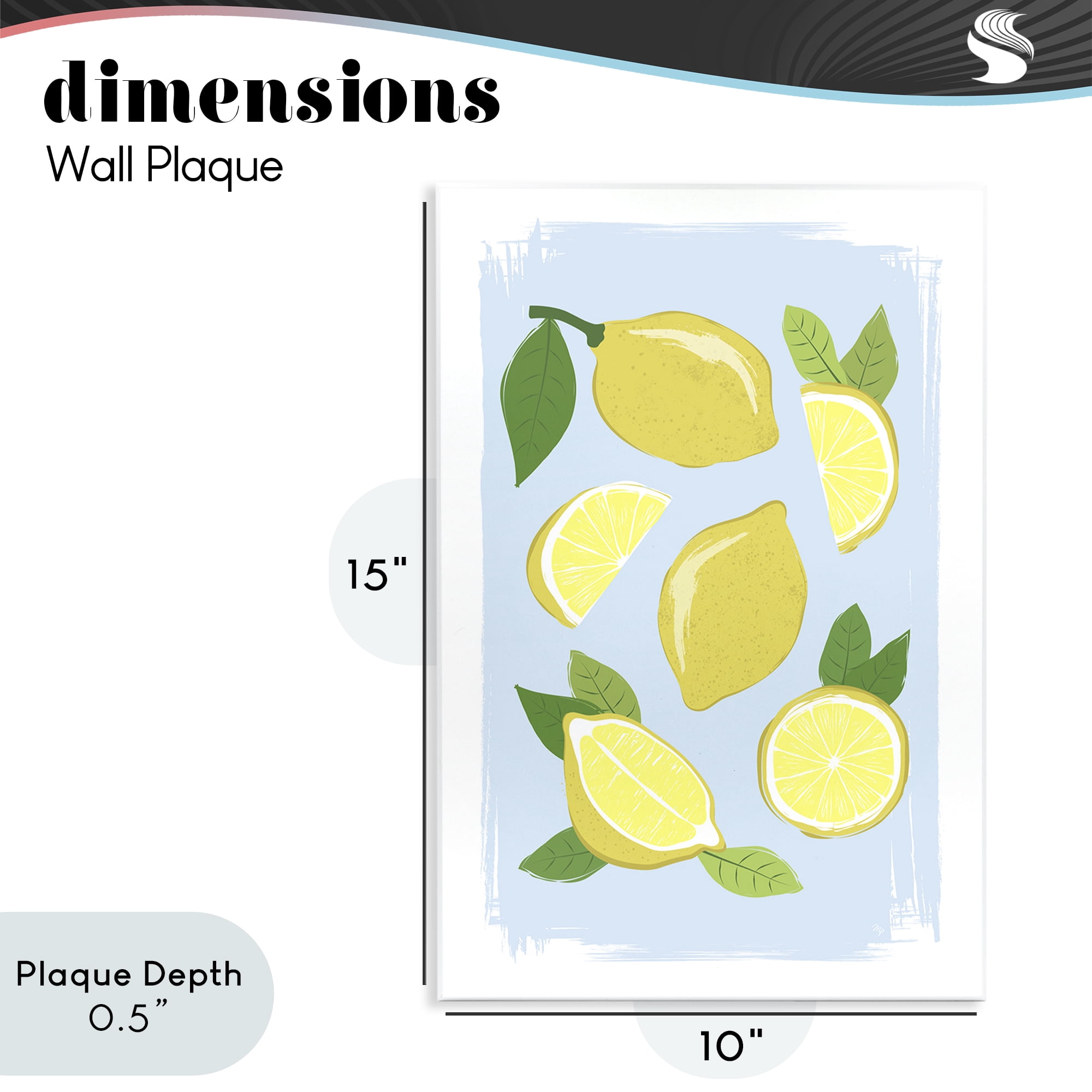 Stupell Industries Pastel Summer Lemons Wall Plaque Art, design by Martina Pavlova