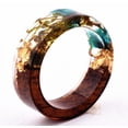 thumbnail image 3 of Anillo de madera de ébano y palisandro original hecho a mano, anillo sencillo para hombres y mujeres. Opciones de regalo: estilo simple y elegante., 3 of 6