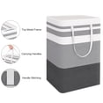 thumbnail image 4 of Brotasdro 2 Pack 75L Large Laundry Basket, Waterproof Collapsible Hamper with Reinforced Handles, Gray, 4 of 7