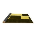 thumbnail image 2 of Ahgly Company Indoor Square Abstract Yellow Contemporary Area Rugs, 4' Square, 2 of 4