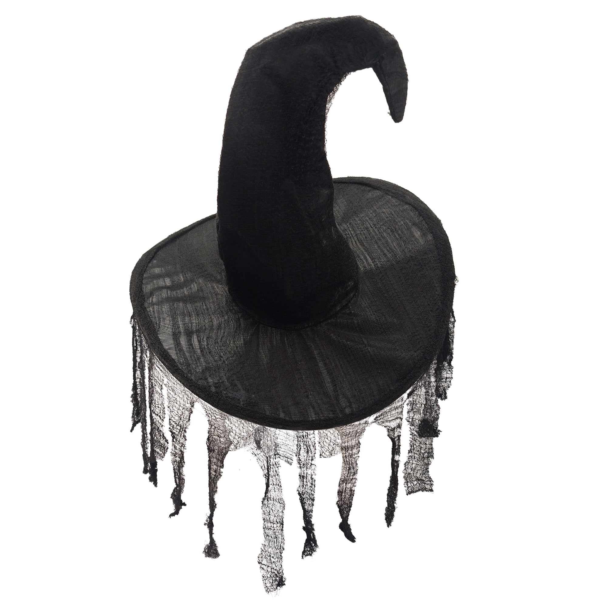 Moss Witch Hat Costume Accessory for Adults, Black, Halloween by Way To Celebrate