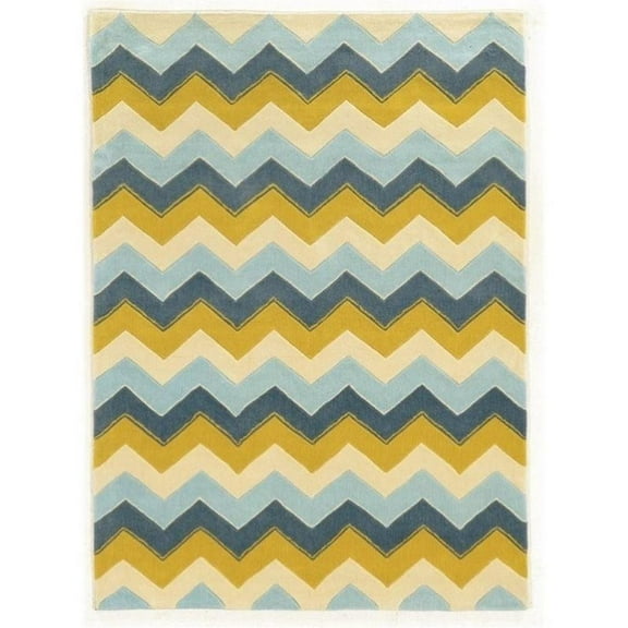 Riverbay Furniture 5' x 7' Hand Tufted Rug in Blue
