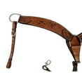 thumbnail image 3 of Western Breast Collar Leather Breastcollars Floral Tooled Black Painted Horse Barrel Racing Breastcollar Roping Trail Pleasure, 3 of 6
