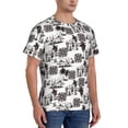 thumbnail image 2 of Vsdgher Beach Print Men's Dry Fit Mesh Athletic Shirts Moisture Wicking Tennis T-Shirt Tops, 2 of 9