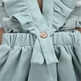 thumbnail image 4 of Aunavey Baby Girls Corduroy Suspender Skirt Kids Ruffled Casual Strap Sundress Overall Skirt Outfit, 4 of 5