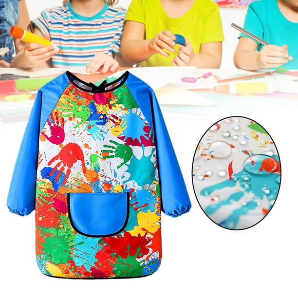 Bata De Artista Rolli Para Niños – Delantal De Manga Larga Con Bolsillo, Ajustable Y Transpirable, Perfecta Para Pintar Y Manualidades