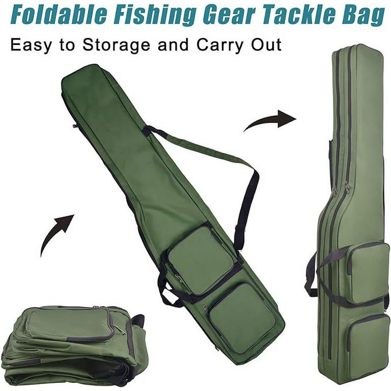 OROOTL Fishing Rod Bag 4.27 ft Fishing Rod Case Portable Waterproof Fishing  Pole Bag