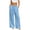 Light Blue, variant on Women's Linen Dressy Work Casual Pants Summer Business Straight Wide Leg Cotton Linen Trouser Pants Casual Loose Fit Baggy Trousers 2026 Summer Beach Vacation Outfits