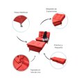thumbnail image 4 of Sofá Cama Individual NORVAL Sillón y Taburete Florencia Moderno en Lino Shedron, 4 of 8