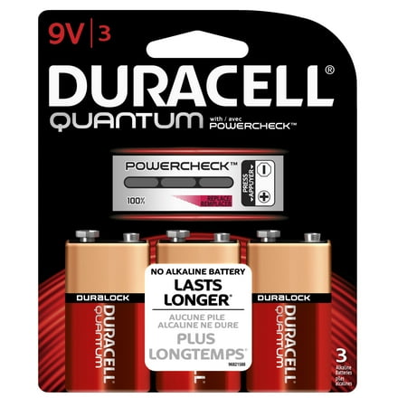 Duracell Quantum Alkaline 9V, 3 Count