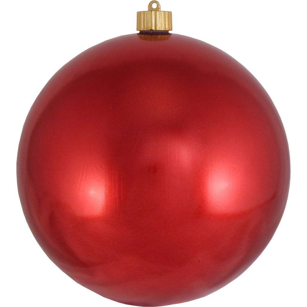 Christmas by Krebs Large Christmas Ornaments Shiny Red 8&quot; (200mm