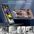 thumbnail image 4 of MUKO Case for Google Pixel 10 Pro XL with Slide Camera Cover+Screen Protector(1 Pack), Rotated Ring Kickstand Military Grade Shockproof Protective Cover-Rose Gold, 4 of 10
