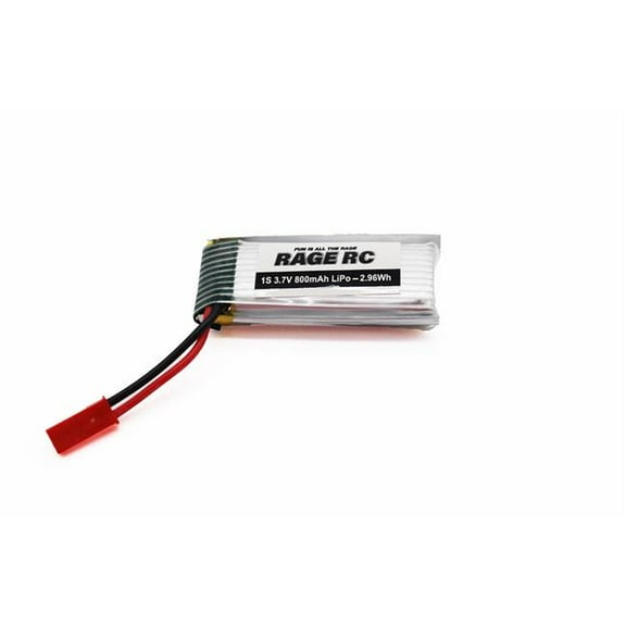 Rage RC RGR3111 1S 3.7V 800mAh LiPo Battery for Tribus