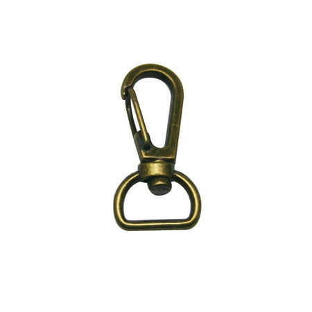 

Fenggtonqii Bronze 0.5 Inner Diameter D Ring Small Spring Buckle Lobster Clasps Swivel Snap Hooks Pack of 20