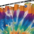 thumbnail image 3 of Rainbow Tie Dye Mandala Pattern Shower Curtain 72"x72" ,Bathroom Decorative Shower Curtains Set with 12 Hooks,Modern Waterproof Washable Shower Curtain, 3 of 6