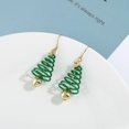thumbnail image 3 of Pendientes en espiral de árbol de Navidad Adornos navideños femeninos, 3 of 5