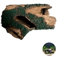 thumbnail image 4 of Aquarium Fish Cave Decor, 8.3 in Resin Hollow Tree Trunk Hideout, Natural Color Tank Ornament for Betta Fish and Shrimp, 4 of 8