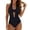 Black, variant on Women's High Waisted Two-Piece Bikini, Mesh Bathing Suit with Tummy Control,Green,L
