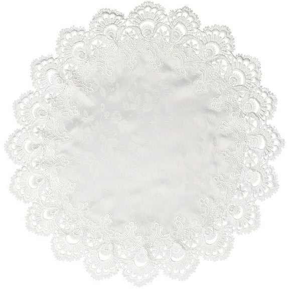 Cloth Lace Tablecloths Round White 620x1mm
