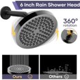 thumbnail image 6 of Filtered Shower Head with Handheld Spray Combo,High Pressure Rain Shower Heads,Double Dual Shower Head 10 Spray Modes,Detachable Showerhead 78 Inch Hose,Black, 6 of 7