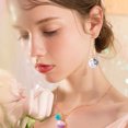 thumbnail image 4 of 100 Pcs Colorful Glass Ball Pendants Glass Charms with Tiny Shiny Star Craft Accessory for DIY Necklace Bracelet Earring Craft Jewelry Making Charms DIY, 4 of 6