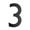 Black, variant on Architectural Mailboxes 4" Brass Floating House-Number 3