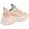 thumbnail image 3 of Berness Women Chunky Platform Sneakers Rhinestone Bling Fashion Trainers Lace Up Casual Athletic Shoes CHARLEE Beige Nude 7, 3 of 6