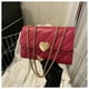 thumbnail image 1 of Textura de moda color sólido tendencia de invierno 2025 moda casual este año popular línea de bordado hombro bandolera pequeño cuadrado bolso, 1 of 5