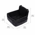 thumbnail image 3 of Pet Travel Accessory, Small Dog Car Seat, Dog Bed for Car Back Seat, Pet Car Seat, 19X16X16 Inch Quilted Soft Plush Dog Car Safety Booster with Built-In Safety Leash for Secure, 3 of 7