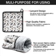 thumbnail image 7 of Schnauzer Dog and Footprints Kitchen Oven Mitt and Pot Holder Sets 2 Pcs for Baking, Cooking and Grilling, Heat Resistant Up To 392 °F, 7 of 7