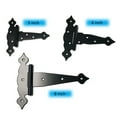 thumbnail image 2 of GD8012-ZB5 T HINGE, HEAVY DUTY HINGE , LACE NARROW HINGE, GATE HINGE, FENCE HINGE BLACK POWDER COATED, 5" THE PRICE FOR 6PC,PACK IN PP BAG,W/O SCREWS, 2 of 5