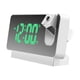 thumbnail image 3 of Xihbxyly Reloj de Proyección con Espejo, Proyección Ajustable de 180°, Pantalla Led Grande, Indicador de Temperatura y Humedad, Puerto de Carga Usb, Funcionamiento Silencioso, Ideal para Dormitorio y, 3 of 4