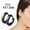 #4 Hoop, variant on Wholesale Stainless Steel Street Gothic Earrings Ear Stud Men Women Hip Hop Gift-#3 Stud Round