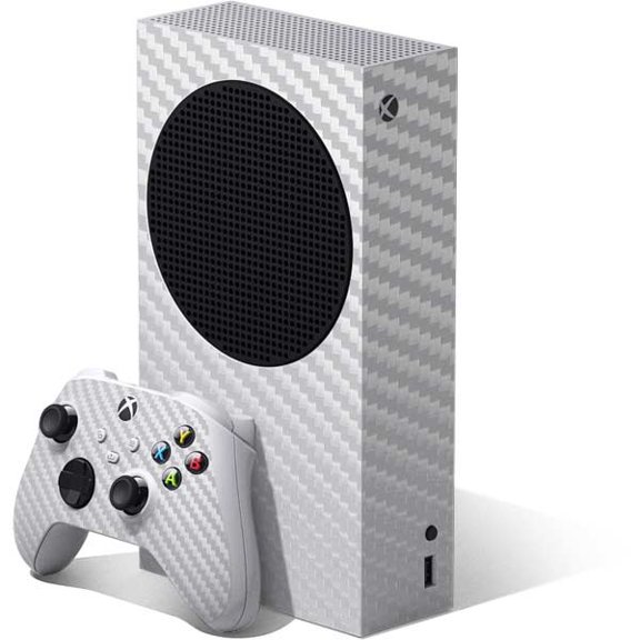Skinit Textures White Carbon Fiber Xbox Series S Bundle Skin