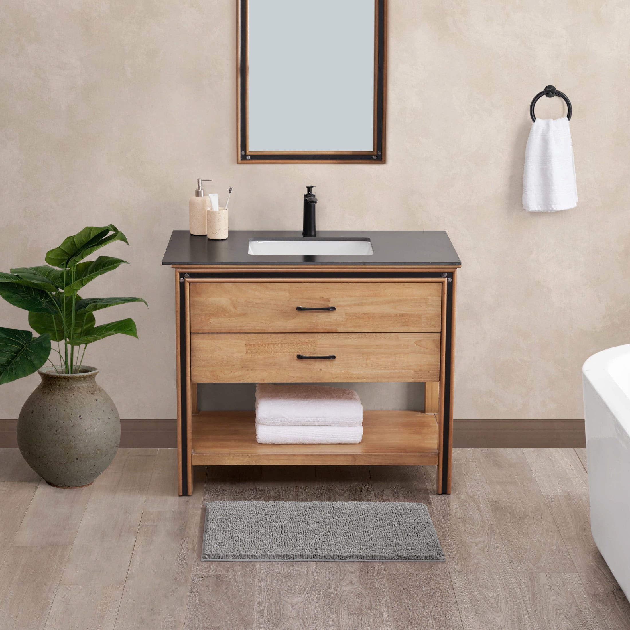 Resort Collection Chenille Plush Loop Bath Mats