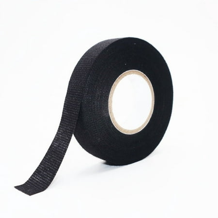 XmhyTop-A Wire Harness Tape 3.8cm Width 10 Yards Black Strong Adhesive Cloth Tape for Car Wiring Harness Protection 2 Rolls