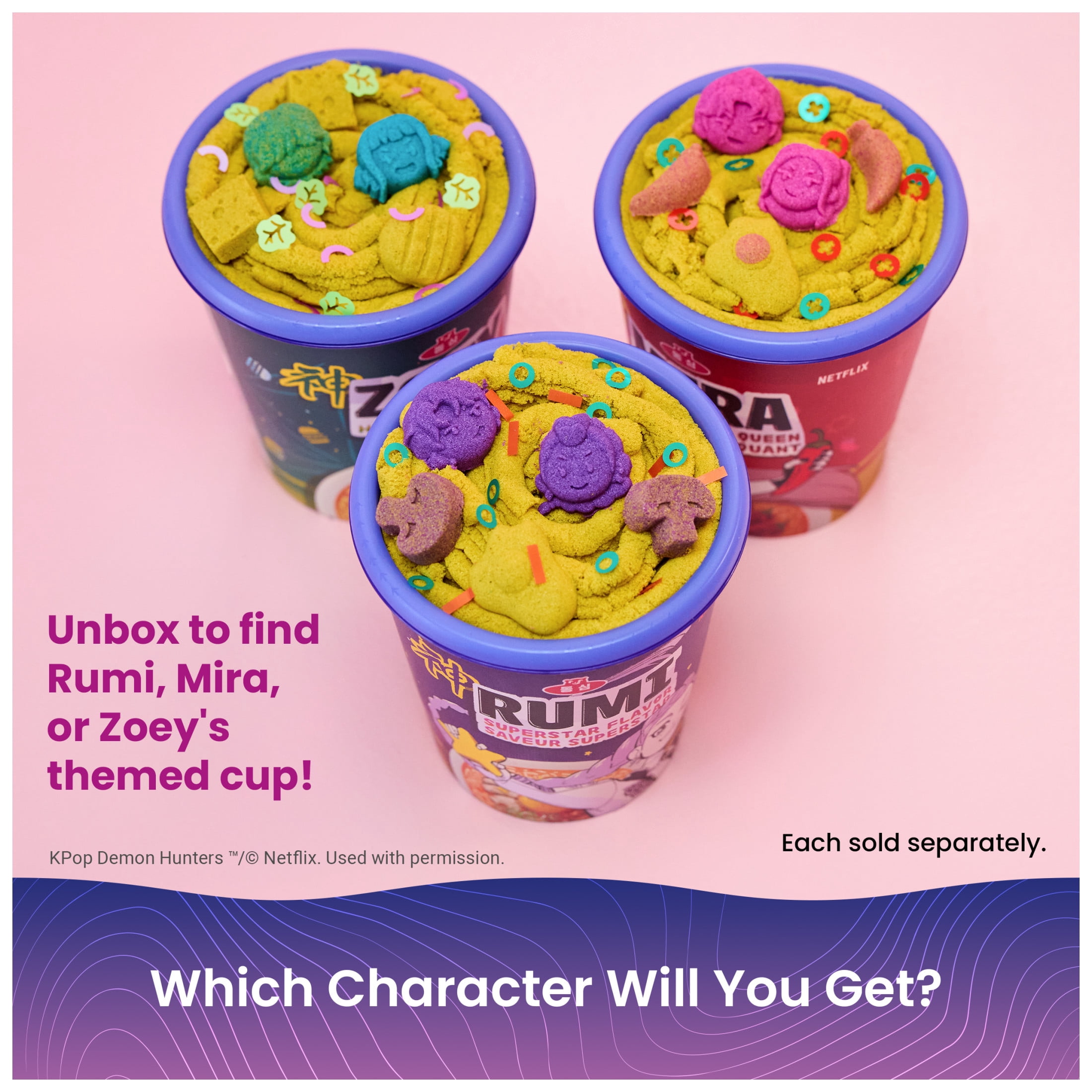 Kinetic Sand, KPop Demon Hunters Ramyeon Surprise Blind Box Toy, 5.5 oz