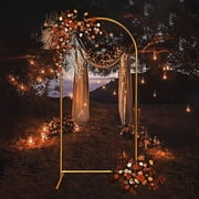 ATR ART to REAL 7.2ft Balloon Arch Stand,Metal Backdrop Stand,Wedding Arbors for Ceremony,Gold