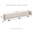 thumbnail image 6 of Signature Design by Ashley Contemporary Socalle Wall Mounted Coat Rack with Shelf  Light Natural, 6 of 6