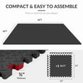 thumbnail image 3 of BalanceFrom EVA Foam Interlocking Floor Tiles, 63 × 63 cm, 1/2" 3/4" or 1" Thick, Anti-Slip Textured Mats in Multiple Colors, 6/12/24/36 Pack for Home Gym and Play Areas, 3 of 7