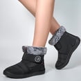 thumbnail image 5 of Women Winter Snow Boots: Fur Lined Warm Slip On Boots for Women Waterproof Non Slip Booties for Commute Outdoor Walking, 5 of 12
