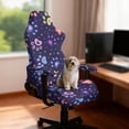 thumbnail image 3 of Jiueut Dog Paw Star Print Gaming Chair Cover Pack of 4, Flower Breathable Computer Chair Cover with Armrest Covers Washable Slipcover for Computer Rotating Chair with Elastic Band, 3 of 7