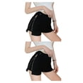 thumbnail image 3 of Sonducket Poliéster Mujer Jeans Reemplazo Primavera Verano Elegante Casual Señoras Viajando Compras Pantalones cortos de mezclilla Ropa Negro L 2piezas, 3 of 6