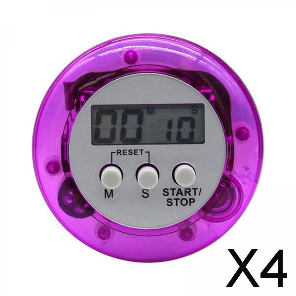 2 temporizadores de cocina para hornear, temporizadores de escritorio, reloj digital, temporizador digital multiusos para el hogar, temporizador de 4 piezas
