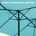 thumbnail image 4 of Ainfox 15ft Large Patio Umbrella, Double-Sided Outdoor Rectangle Table Umbrellas with Fillable Weighted Sand Bag Base，Blue, 4 of 9