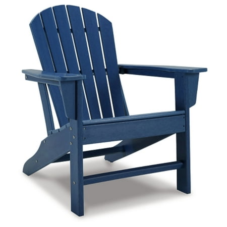 Signature Design by Ashley Outdoor Sundown Treasure HDPE Patio Adirondack Chair Blue