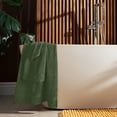 thumbnail image 4 of GLAMBURG 6 Piece Towel Set, 100% Combed Cotton - 2 Bath Towels, 2 Hand Towels, 2 Wash Cloths - 500 GSM Luxury Hotel Quality Ultra Soft Highly Absorbent Towel Set for Bathroom - Olive Green, 4 of 5