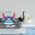 thumbnail image 2 of Escultura de cisne, estatua de cisne, figura de ganso, figura acrílica, adorno de cerámica moderno coleccionable para sala de estar, boda, ideal para, 2 of 8